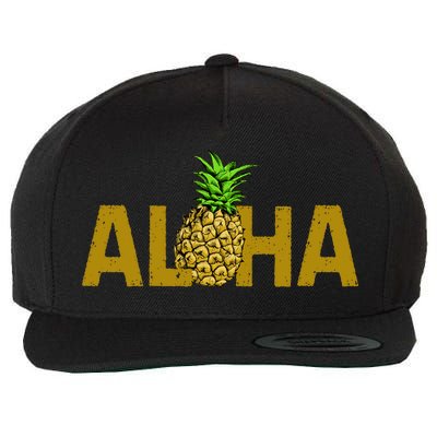 Aloha Summer Pineapple Wool Snapback Cap