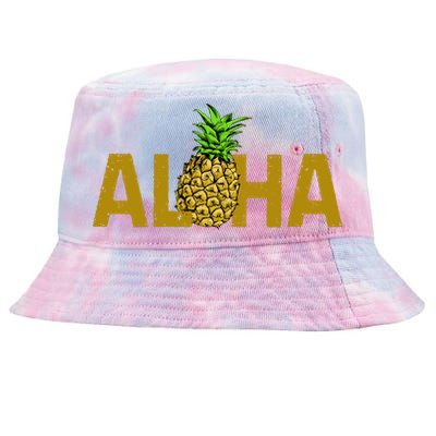 Aloha Summer Pineapple Tie-Dyed Bucket Hat