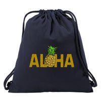 Aloha Summer Pineapple Drawstring Bag