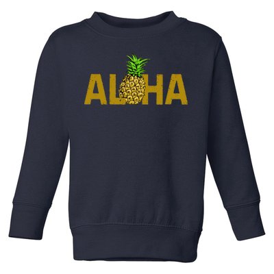 Aloha Summer Pineapple Toddler Sweatshirt