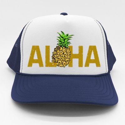 Aloha Summer Pineapple Trucker Hat