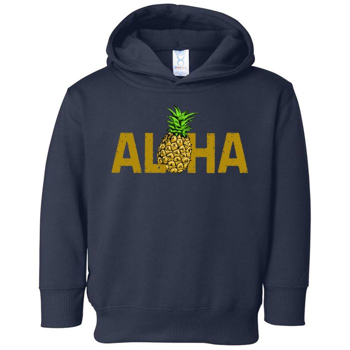 Aloha Summer Pineapple Toddler Hoodie