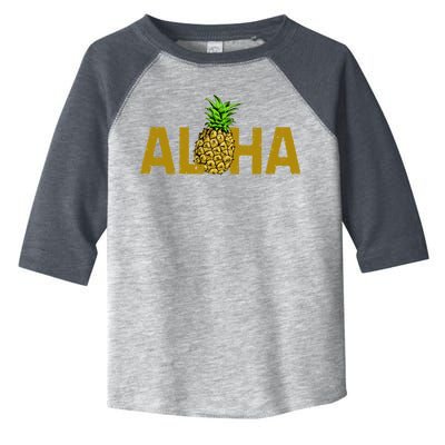 Aloha Summer Pineapple Toddler Fine Jersey T-Shirt