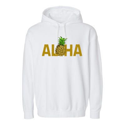 Aloha Summer Pineapple Garment-Dyed Fleece Hoodie