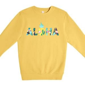 Aloha Tropical Style Premium Crewneck Sweatshirt