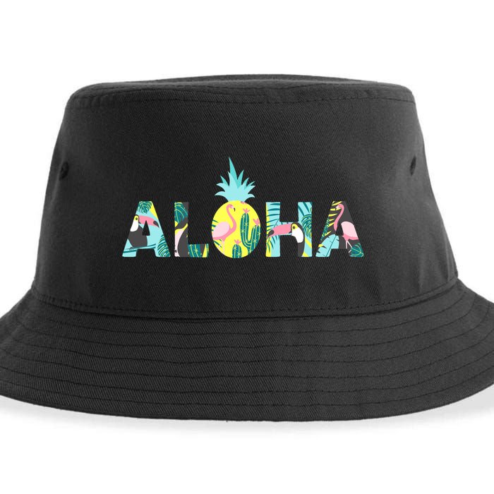 Aloha Tropical Style Sustainable Bucket Hat