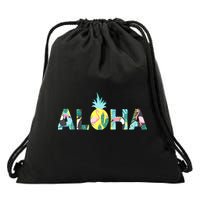 Aloha Tropical Style Drawstring Bag