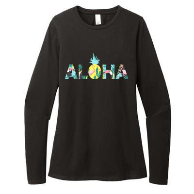 Aloha Tropical Style Womens CVC Long Sleeve Shirt