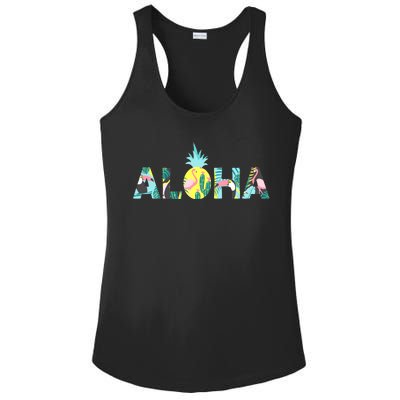 Aloha Tropical Style Ladies PosiCharge Competitor Racerback Tank