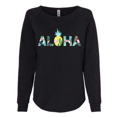 Aloha Tropical Style Womens California Wash Sweatshirt