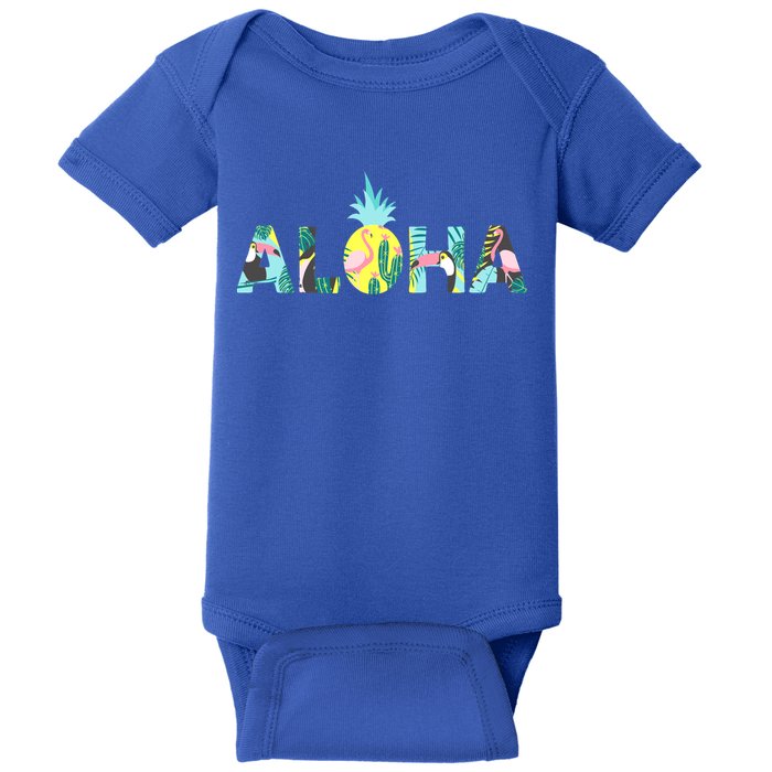Aloha Tropical Style Baby Bodysuit