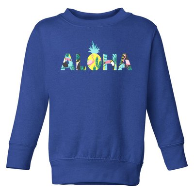 Aloha Tropical Style Toddler Sweatshirt