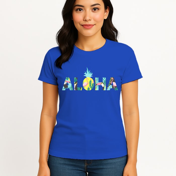 Aloha Tropical Style Womens T-Shirt