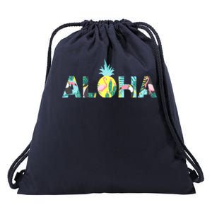 Aloha Tropical Style Drawstring Bag