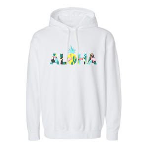 Aloha Tropical Style Garment-Dyed Fleece Hoodie