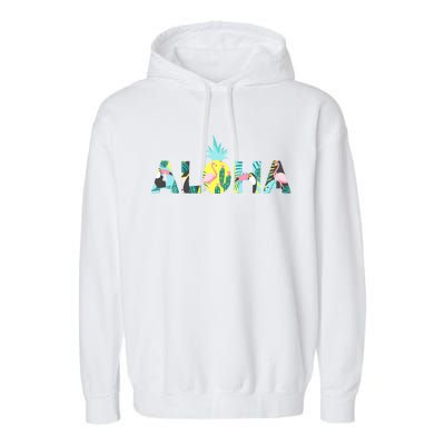 Aloha Tropical Style Garment-Dyed Fleece Hoodie