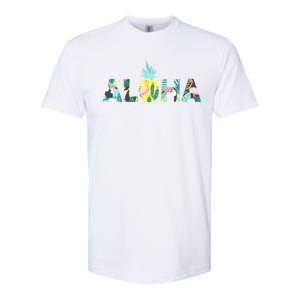 Aloha Tropical Style Softstyle CVC T-Shirt