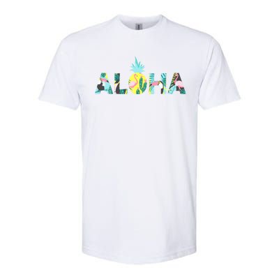 Aloha Tropical Style Softstyle® CVC T-Shirt