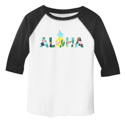 Aloha Tropical Style Toddler Fine Jersey T-Shirt