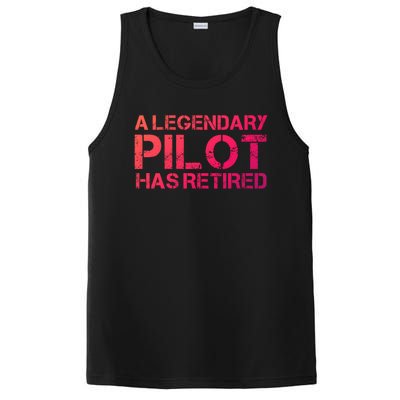 A Legendary Pilot Has Retired Retiret Retiring Pension Funny Gift PosiCharge Competitor Tank