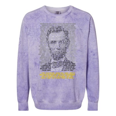 Abraham Lincoln Portrait Gettysburg Address Colorblast Crewneck Sweatshirt