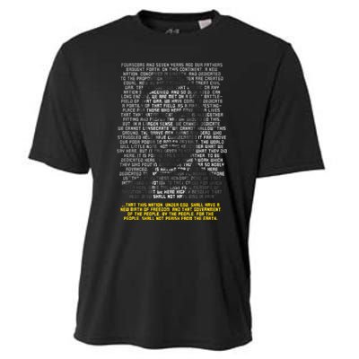 Abraham Lincoln Portrait Gettysburg Address Cooling Performance Crew T-Shirt