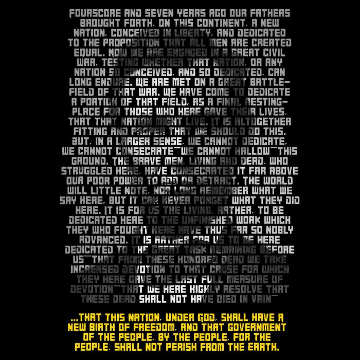 Abraham Lincoln Portrait Gettysburg Address Impact Tech Backpack
