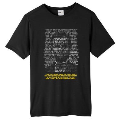 Abraham Lincoln Portrait Gettysburg Address Tall Fusion ChromaSoft Performance T-Shirt