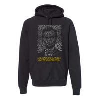 Abraham Lincoln Portrait Gettysburg Address Premium Hoodie