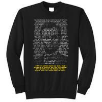 Abraham Lincoln Portrait Gettysburg Address Tall Sweatshirt