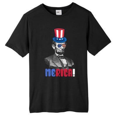 Abraham Lincoln President 4th Of July Gift Merica Gift Tall Fusion ChromaSoft Performance T-Shirt