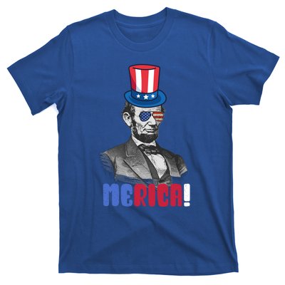 Abraham Lincoln President 4th Of July Gift Merica Gift T-Shirt