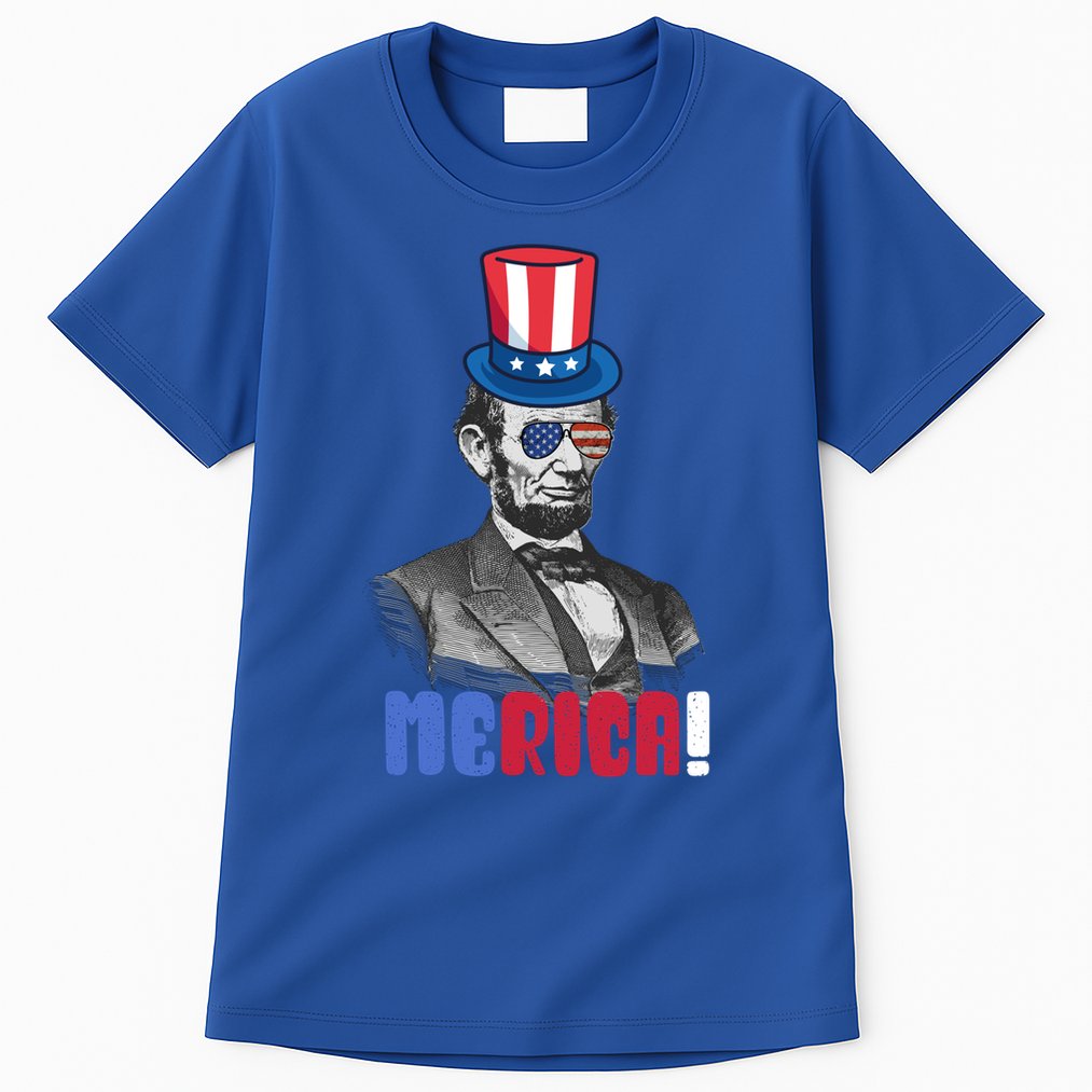 Abraham Lincoln President 4th Of July Gift Merica Gift Tall T-Shirt