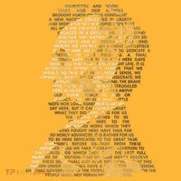 Abraham Lincoln Portrait Gettysburg Address Pom Pom 12in Knit Beanie