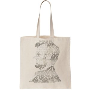 Abraham Lincoln Portrait Gettysburg Address Tote Bag