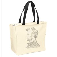 Abraham Lincoln Portrait Gettysburg Address Zip Tote Bag