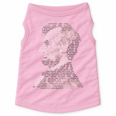 Abraham Lincoln Portrait Gettysburg Address Doggie Tank