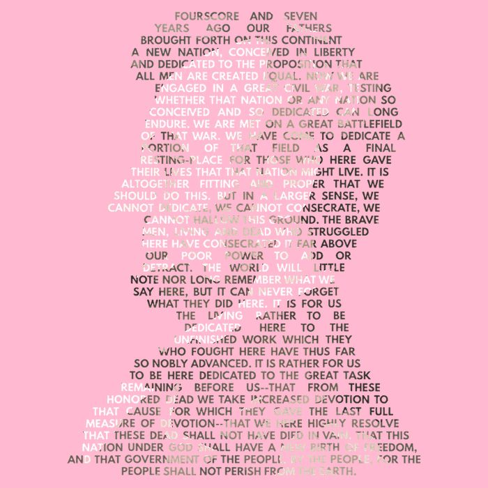 Abraham Lincoln Portrait Gettysburg Address Doggie Tank