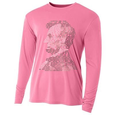Abraham Lincoln Portrait Gettysburg Address Cooling Performance Long Sleeve Crew