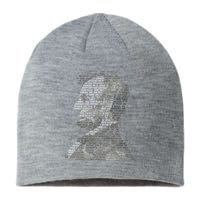Abraham Lincoln Portrait Gettysburg Address Sustainable Beanie