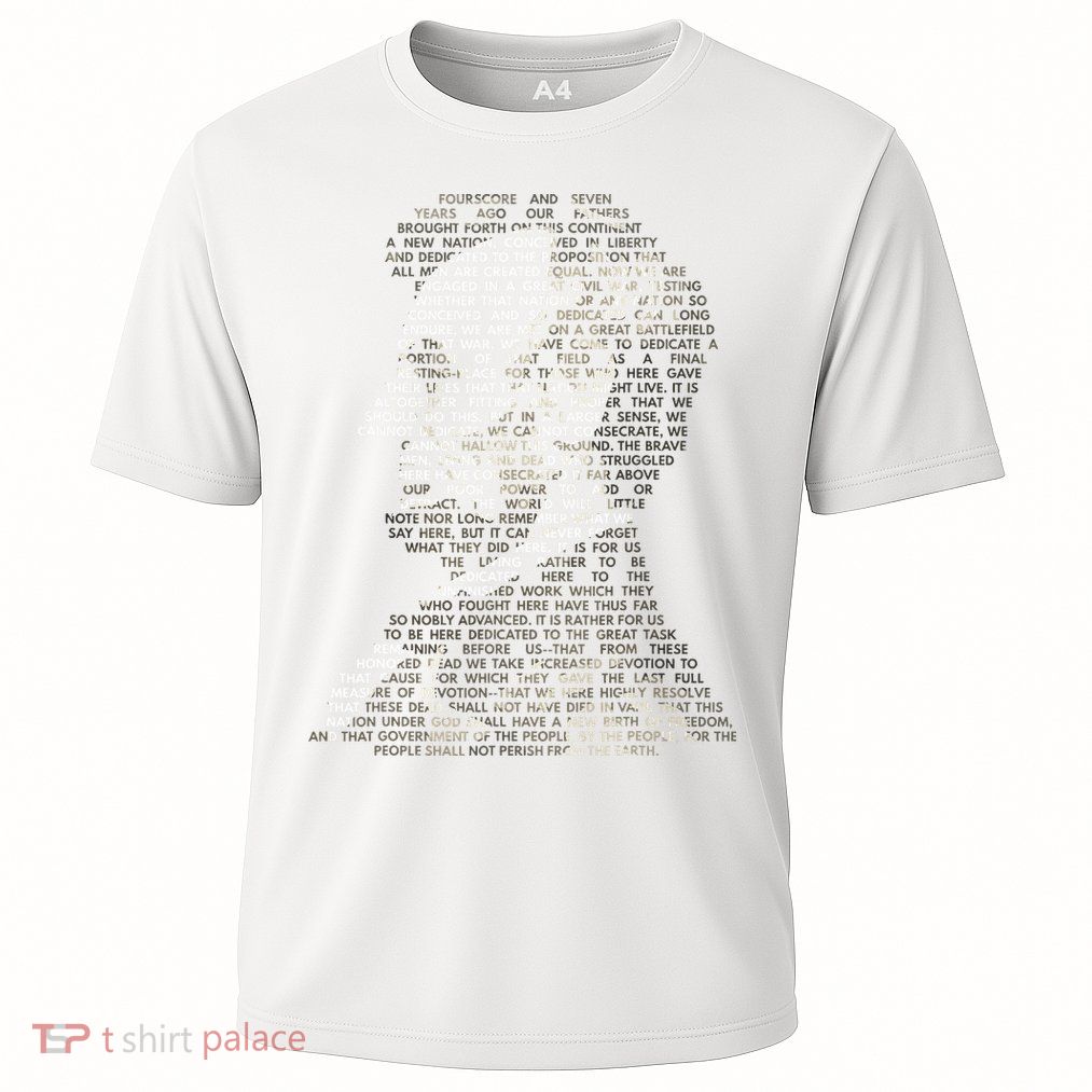 Abraham Lincoln Portrait Gettysburg Address Performance Shirt