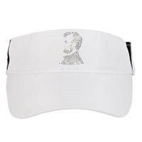 Abraham Lincoln Portrait Gettysburg Address Adult Drive Performance Visor