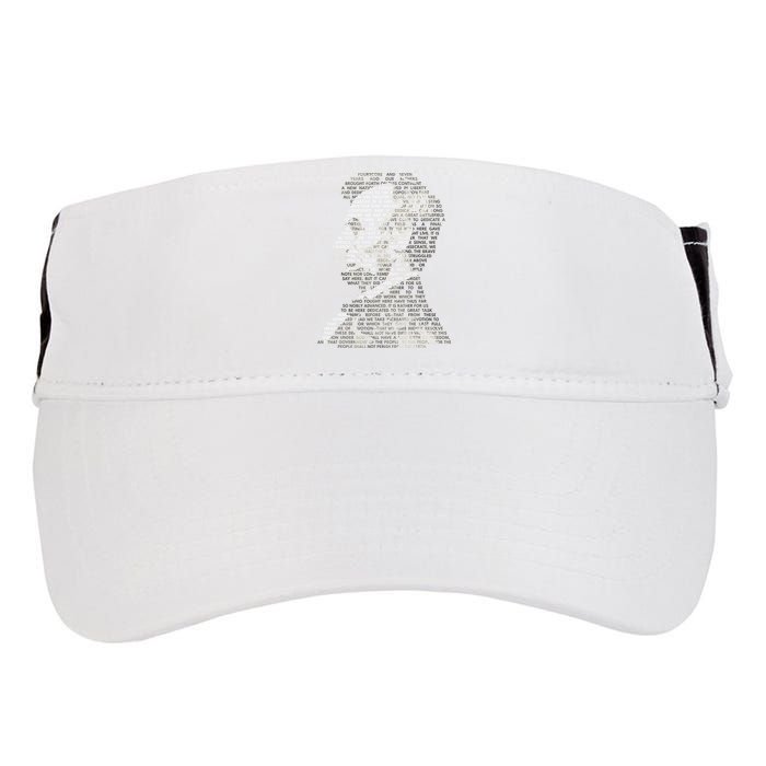Abraham Lincoln Portrait Gettysburg Address Adult Drive Performance Visor