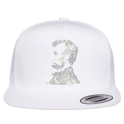 Abraham Lincoln Portrait Gettysburg Address Flatbill Hat