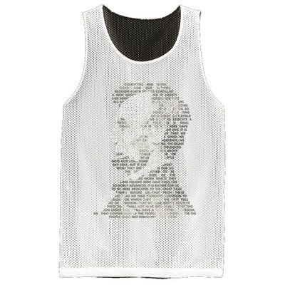 Abraham Lincoln Portrait Gettysburg Address Mesh Reversible Basketball Jersey Tank