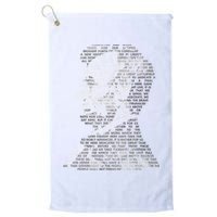 Abraham Lincoln Portrait Gettysburg Address Golf Towel