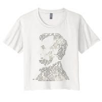 Abraham Lincoln Portrait Gettysburg Address Crop Top