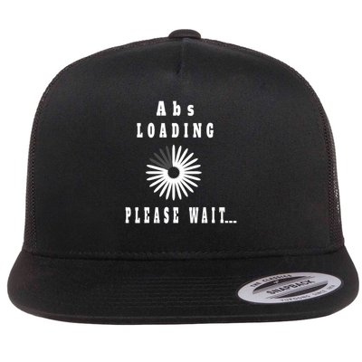 Abs Loading Please Wait Funny Six Pack Abdominal Flat Bill Trucker Hat