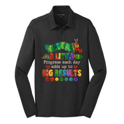 A Little Progress Each Day Adds Up To Big Results Silk Touch Performance Long Sleeve Polo