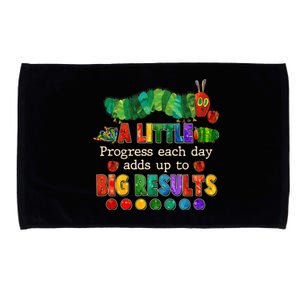 A Little Progress Each Day Adds Up To Big Results Microfiber Hand Towel